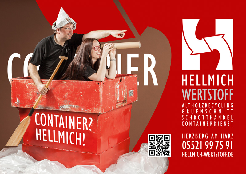 Dauerwerbung Container Hellmich
