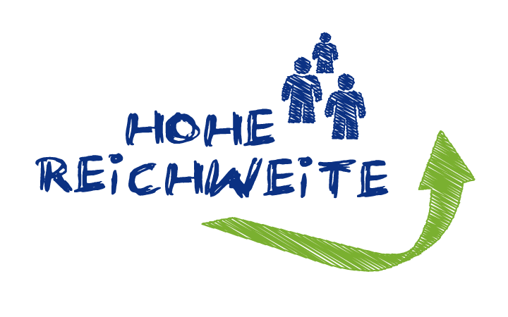 Icon Hohe Reichweite von Plakatwerbung Icon Hohe Reichweite von Plakatwerbung