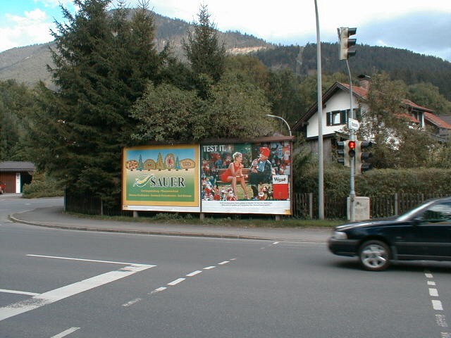 B2 Hauptstraße 1, gegenüber Friedhof Partenkirchen