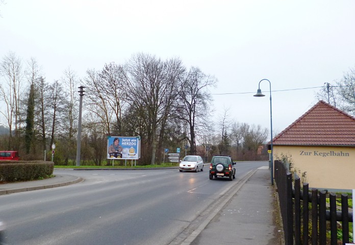 Am Stockbrunnen nh./Karlstädter Str., B 27 gg. Stahlbau Danz