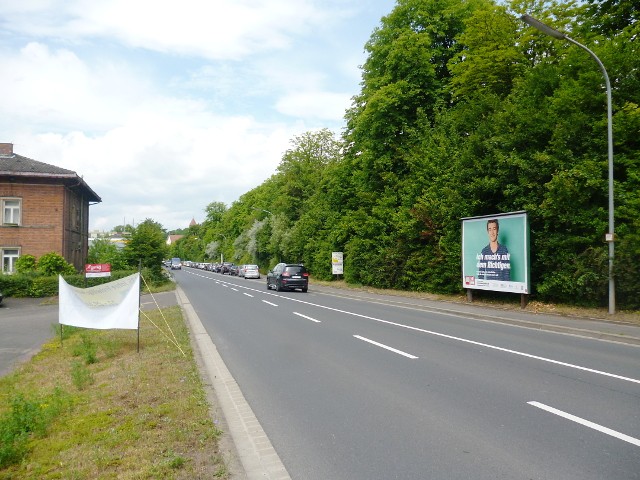 Wernfelder Straße, B 26 nh. Shell-Tankstelle