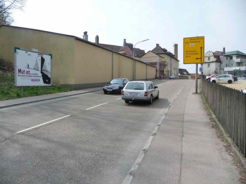 Feuchtwanger Str., B 25, Brauerei Hauf nh. Bahnübergang