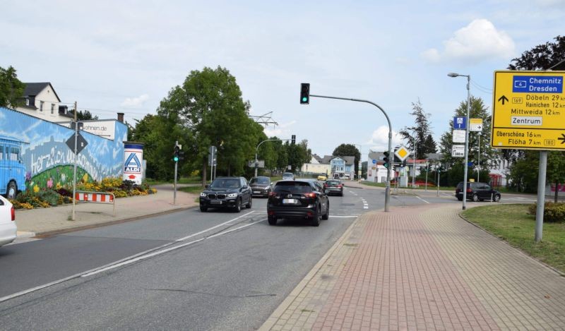 Alte Chemnitzer Str/nh. Auenweg/B 169 + B 180/geg. Lidl