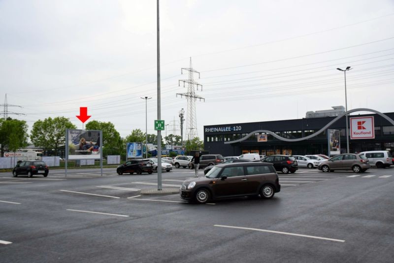Rheinallee 120 /Kaufland/geg. Eingang/Sicht Waschstr (lks)