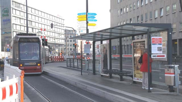 Bahnhofstr./Hauptbahnhof gegen Post