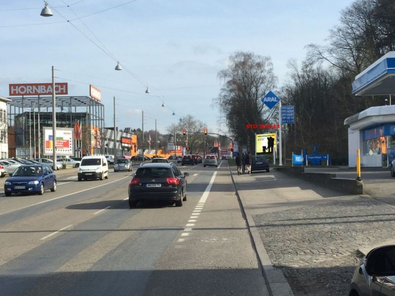 Mainzer Str - Aral Tkst li / (B 40) Ampel / Hornbach gg  /Quer   /F