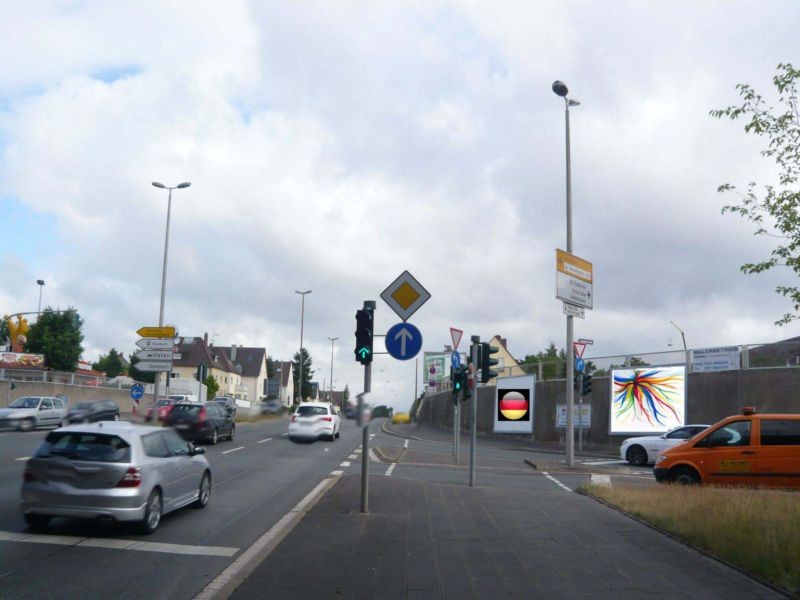 Schwabacher Str. geg. Nr. 298  Autobahnausf. Nürnberg stadteinw.