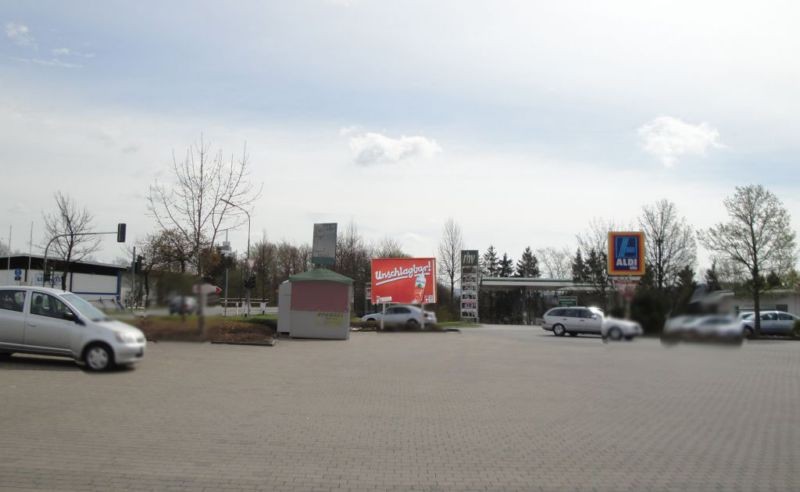 FMZ Turmstr. (L 3377)  / In den Gründen / Aldi, Logo u. Rewe (PP) Einf.