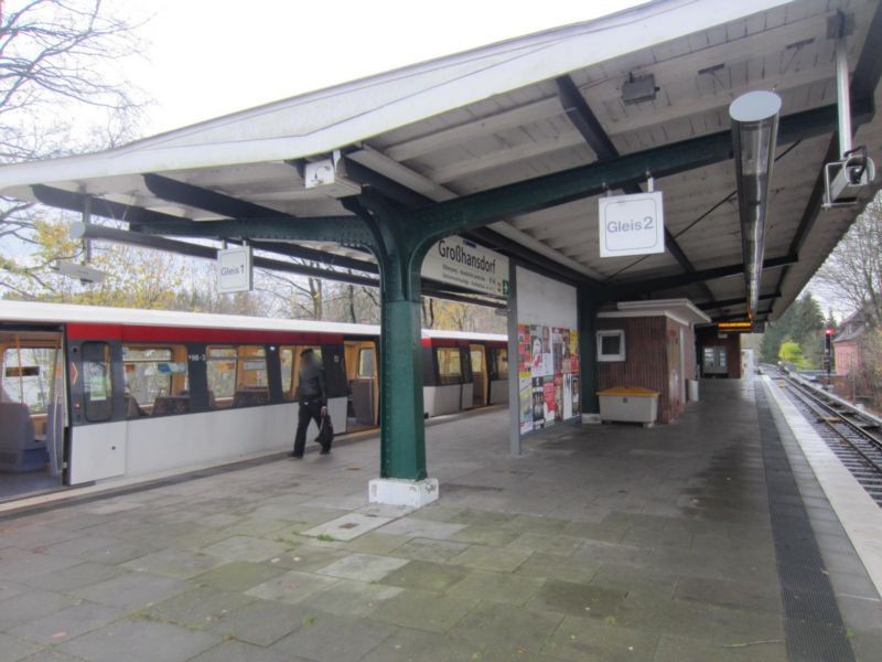 U-Bf Großhansdorf Bahnsteig Gl.2, 1.Sto.