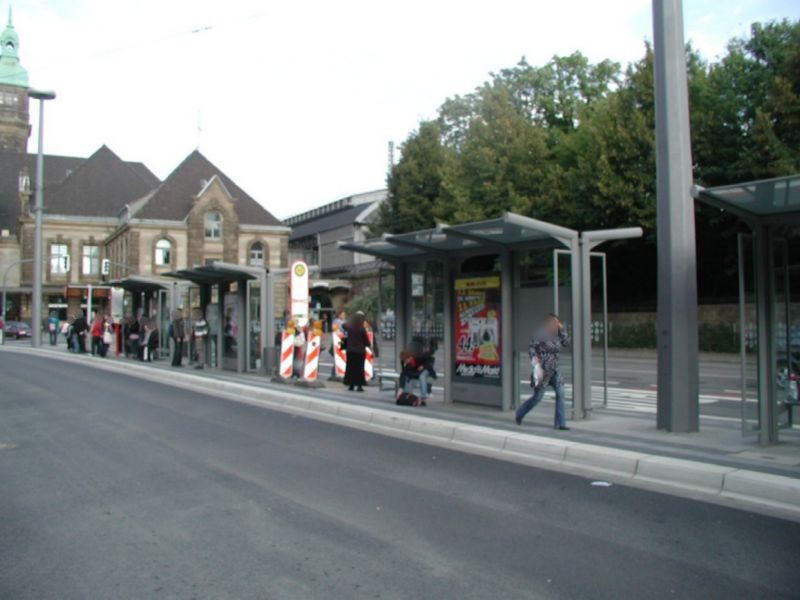 Hbf. Bussteig 3 Sicht Hansa-Centrum