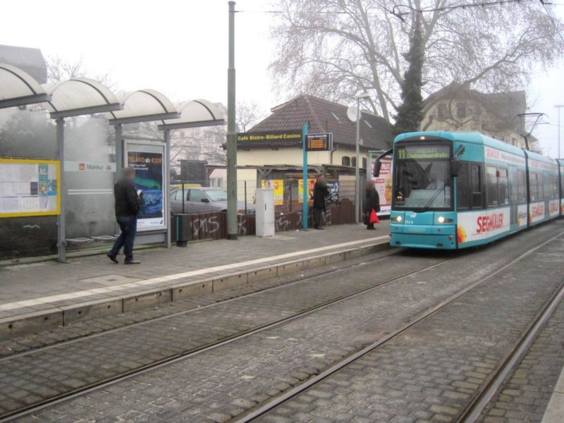 Hanauer Landstr./Bf Mainkur sew./innen re.