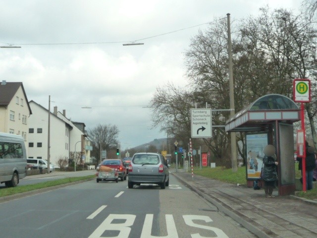 Grötzinger Str., Bus-HSt Durlach Friedhof, li.Vi.