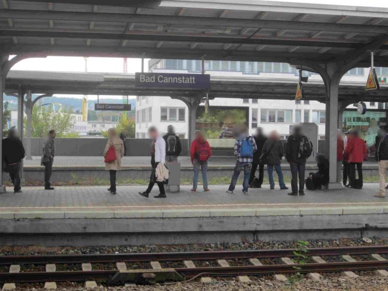 S-Bf Bad Cannstatt, Bstg.,(SY19)Gl. 8, 1 Sto.