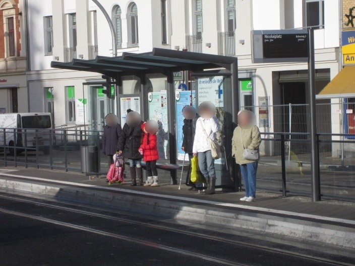 Nicolaiplatz vor Nr. 11, Sicht Str.WH 1