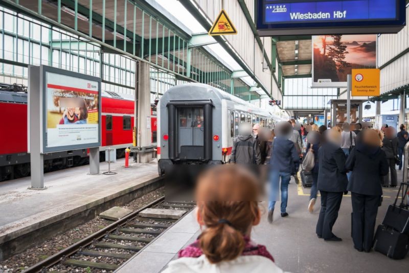 Hbf, Zw.-Bstg.(SY12)Gl.  6/7, 2. Sto., Si. Gl. 7