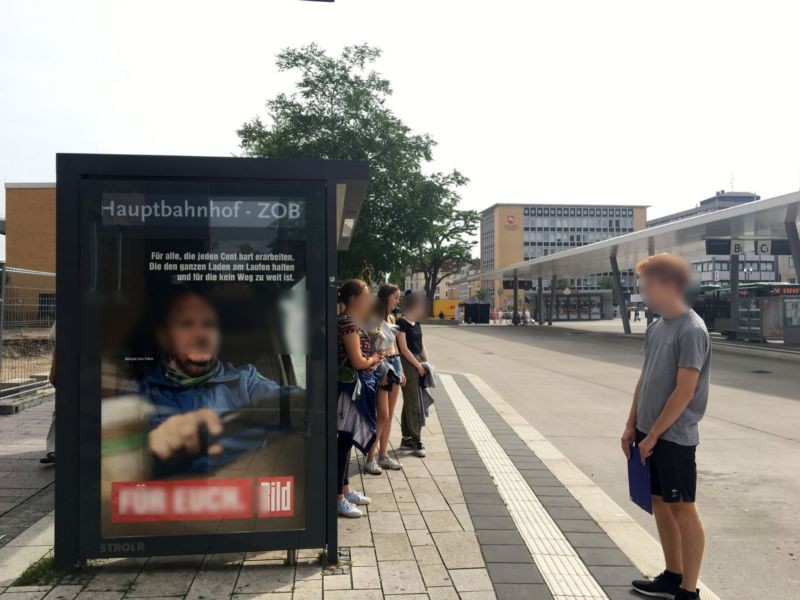 Busbahnhof/ZOB Bussteig A2 außen