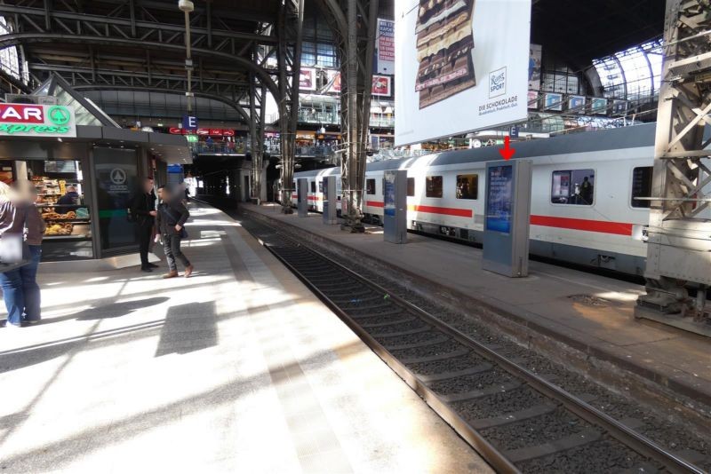 Hbf, Zwischenbahnsteig, Gleis 12/13, 5. Sto.