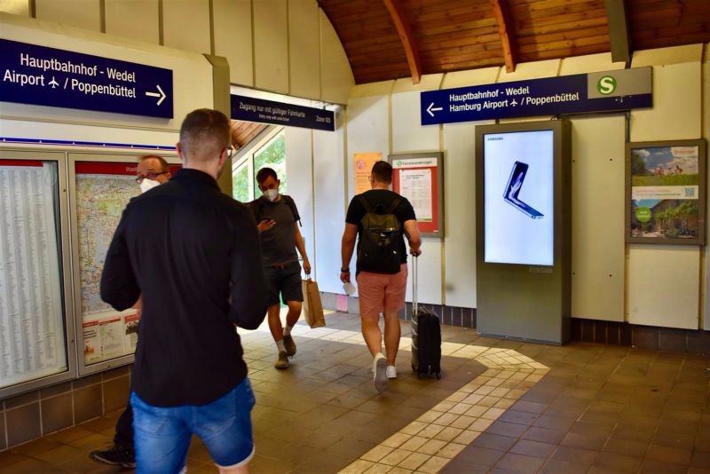 S-Bf Hasselbrook, Abgang zum S-Bahn-Gleis