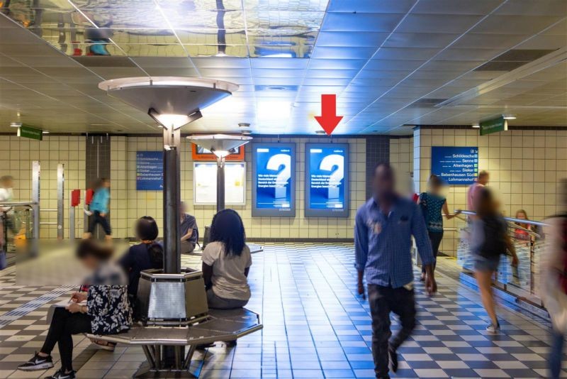 Hbf, U-Bf, Abg. zu Gl. re.