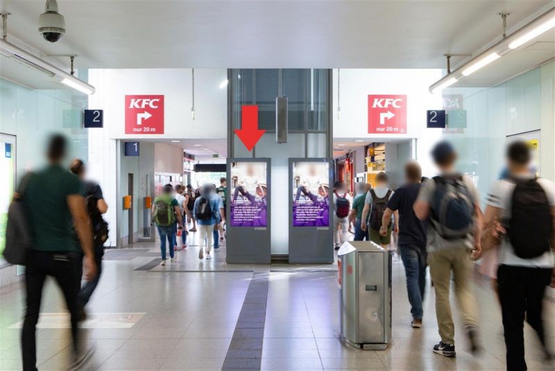 Hbf, Passage, Aufgang Gleis 1/2, links