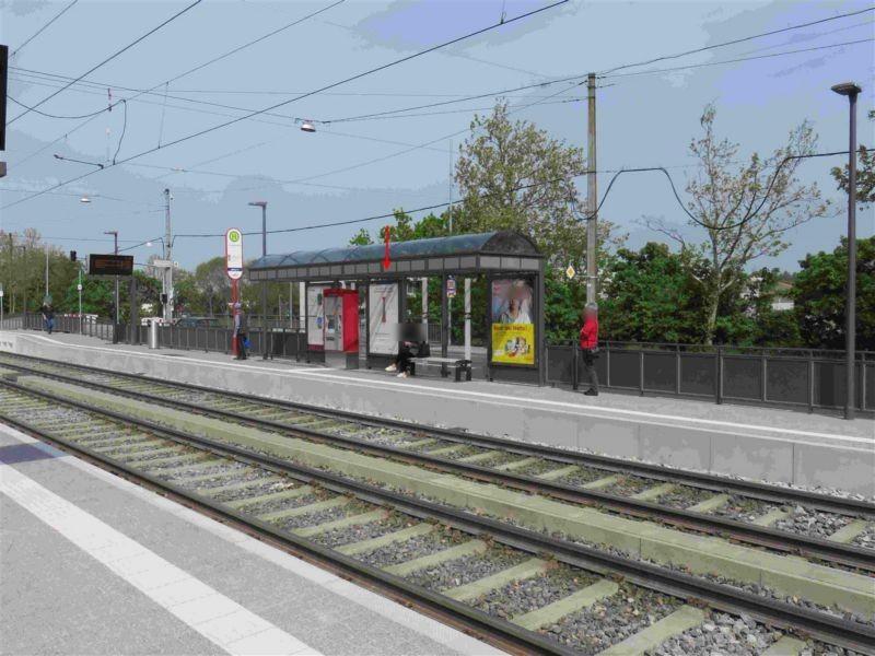 Durlacher Allee/HST Untermühlstr. sew. mi. Si. Gl.