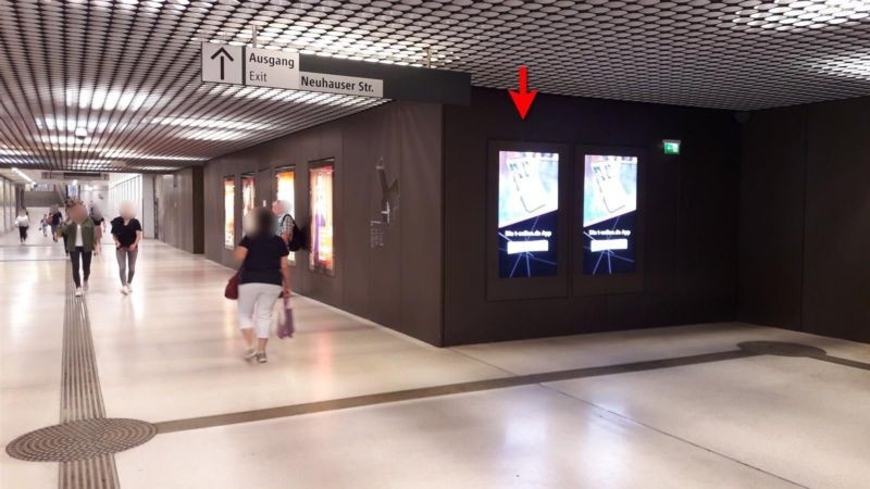 SPM, E -2, re.vor Zugang zur S-Bahn, li.