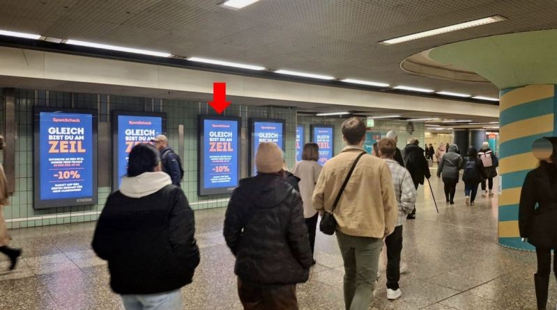 U-Bf Hauptwache, Zw. Ebene, neben McD 4