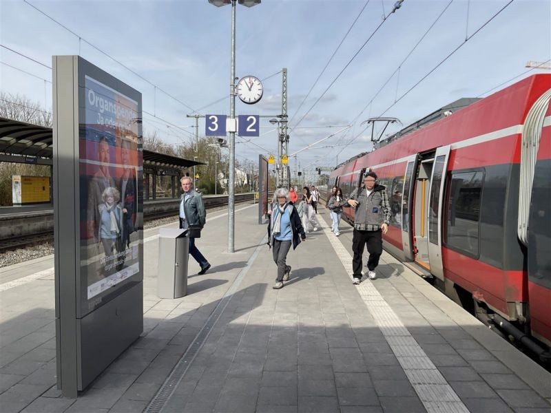 Bahnhofsplatz   1, Gleis 2/3 Nord, Sicht Gl. 1