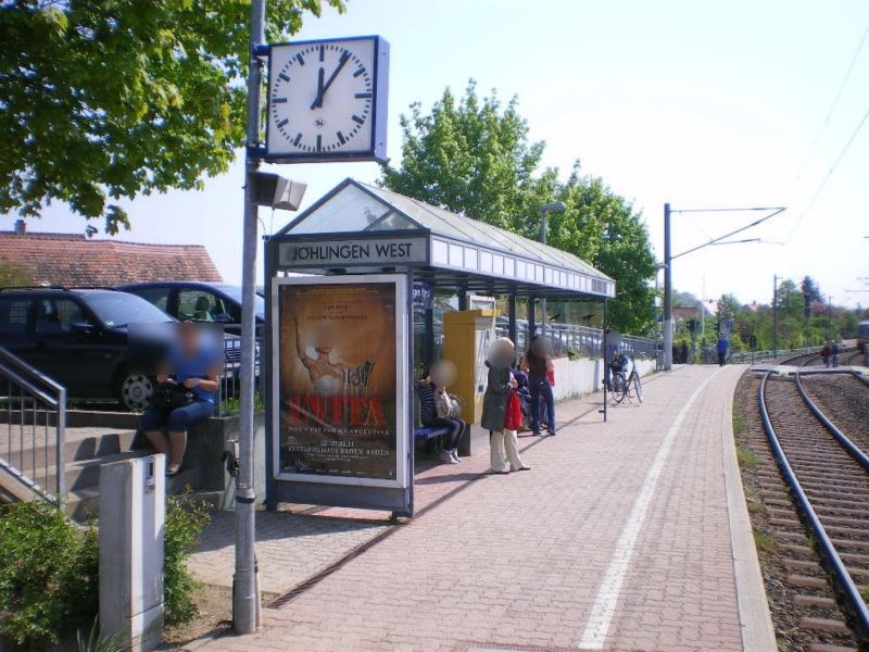 Mörikestr., HSt Jöhlingen West, Ri. KA, We.li.