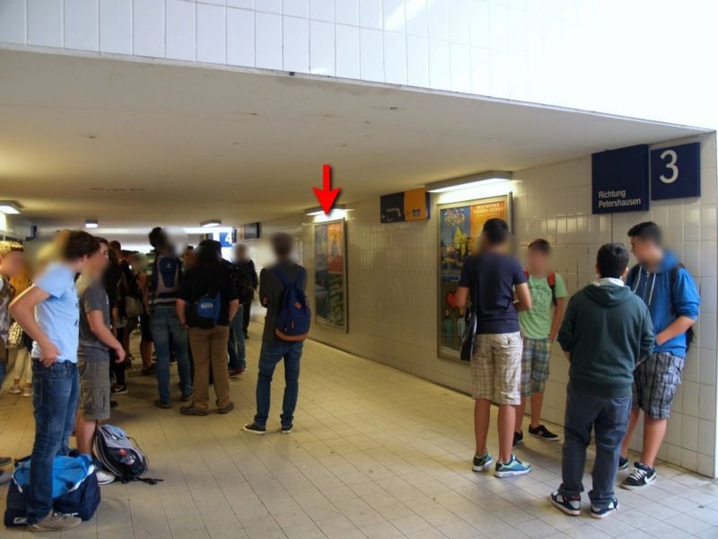 S-Bf Dachau, Bstg.-Ufg. zwischen Aufg. Gl. 3 und 4