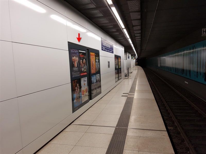 S-Bf Stadthausbrücke, Bstg., Gl. 1, 1. Sto.