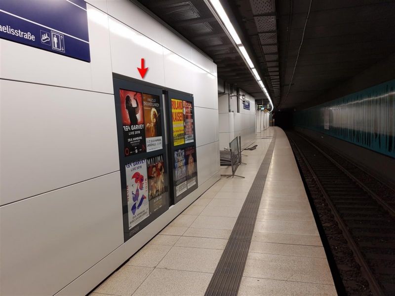 S-Bf Stadthausbrücke, Bstg., Gl. 1, 3. Sto.