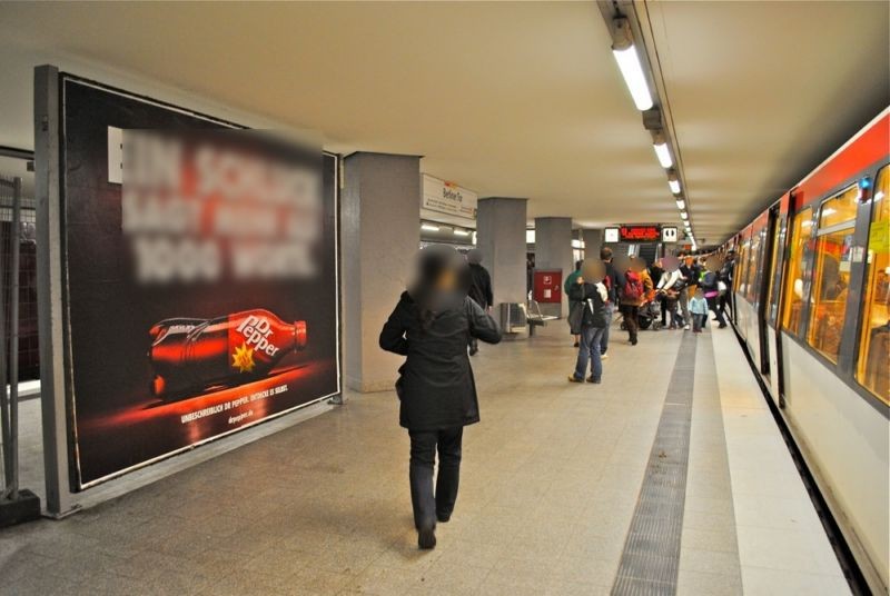 U-Bf Berliner Tor Bahnsteig Ri. Barmbek