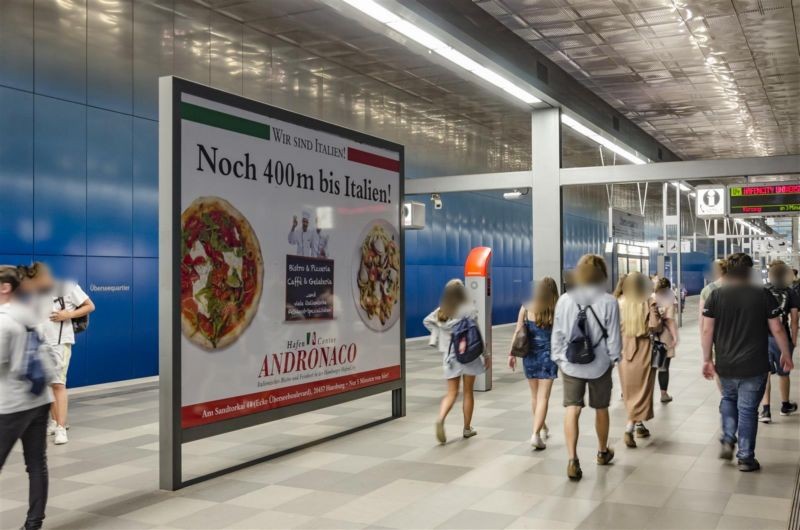 U-Bf Überseequartier Bstg. Gl. 2 Ri HafenCity