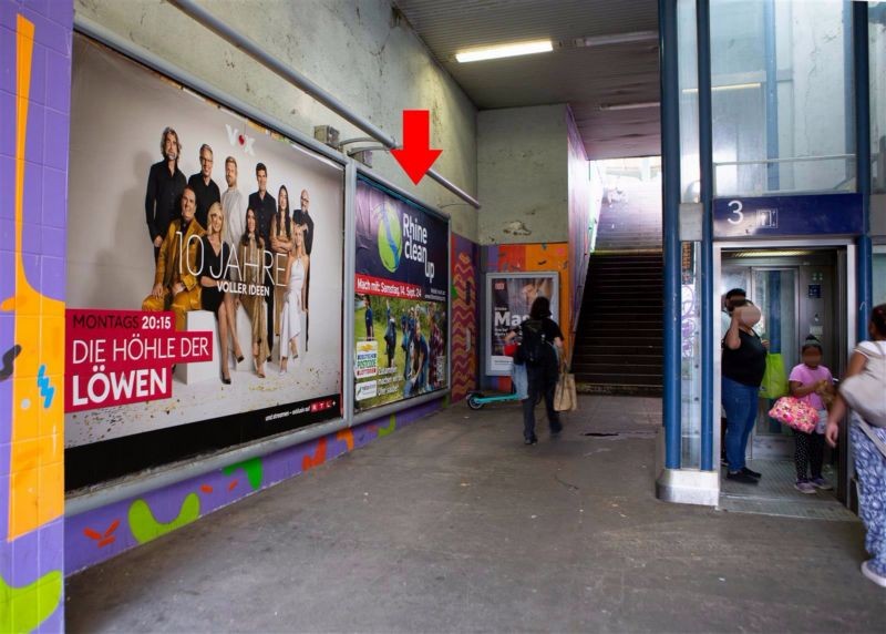 S-Bf Reisholz, Zugang zum Bstg., Gleis 3