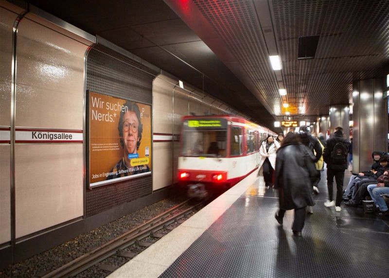 U-Bf Steinstr., HGL 2, Ri. Hbf, 1. Sto.