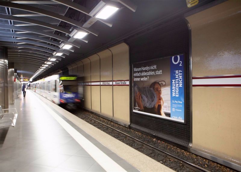 U-Bf Klever Straße, HGL 1, Ri. Messe, 3. Sto.