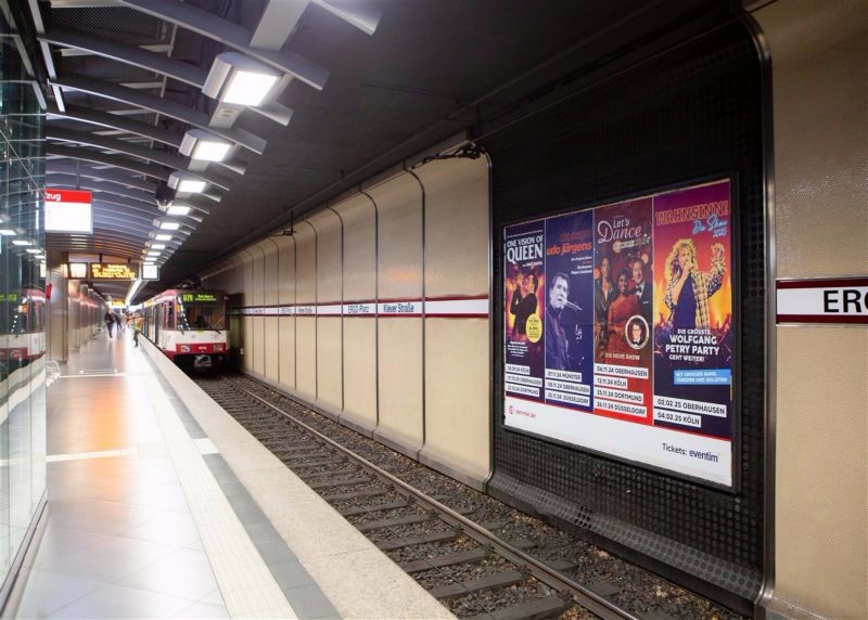 U-Bf Klever Straße, HGL 1, Ri. Messe, 4. Sto.