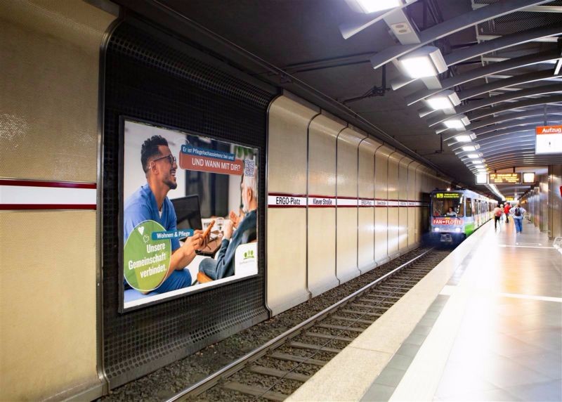 U-Bf Klever Straße, HGL 2, Ri. Hbf, 1. Sto.