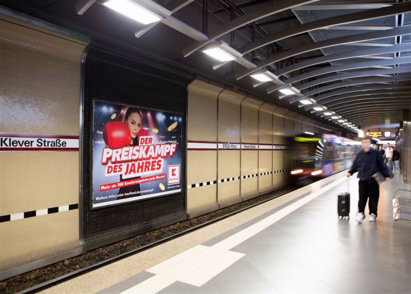 U-Bf Klever Straße, HGL 2, Ri. Hbf, 3. Sto.