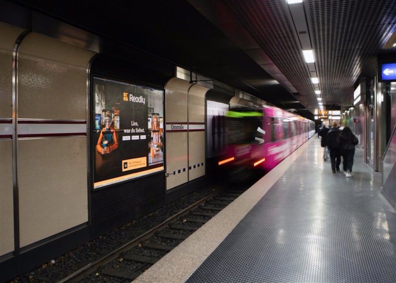 U-Bf Oststr., HGL 2, Ri. Hbf, 1. Sto.