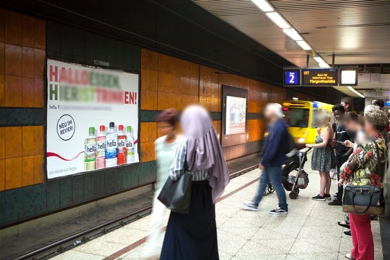 U-Bf Berliner Platz, Bstg., Gleis 2, 3. Sto. HGL