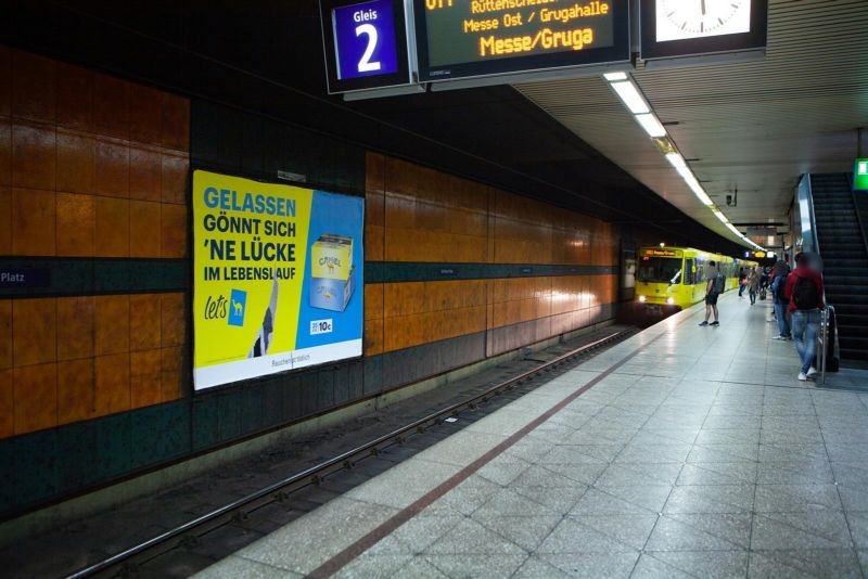 U-Bf Berliner Platz, Bstg., Gleis 2, 2. Sto. HGL