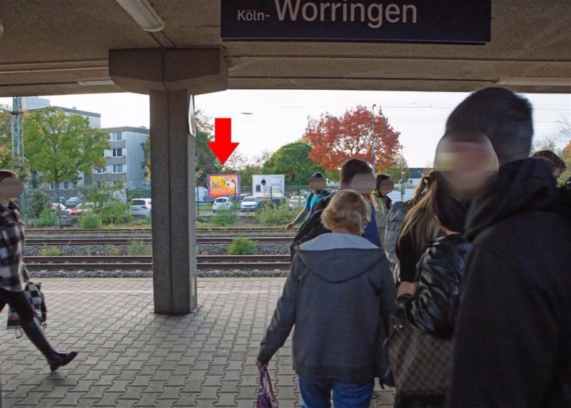 S-Bf Worringen,P+R Platz, SichtBahnsteige