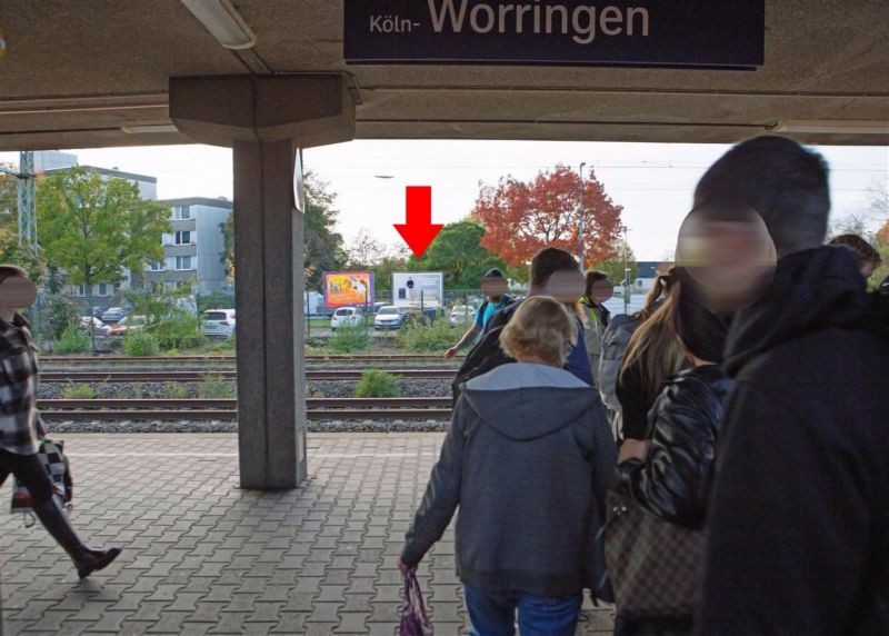 S-Bf Worringen,P+R Platz, SichtBahnsteige
