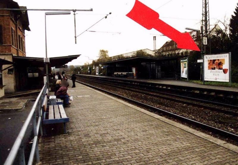 S-Bf Schwaikheim, Bstg., Gleis 2, 3. Sto.