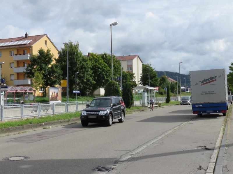 Bf Ebingen West, Bstg., Sicht Kientenstr.