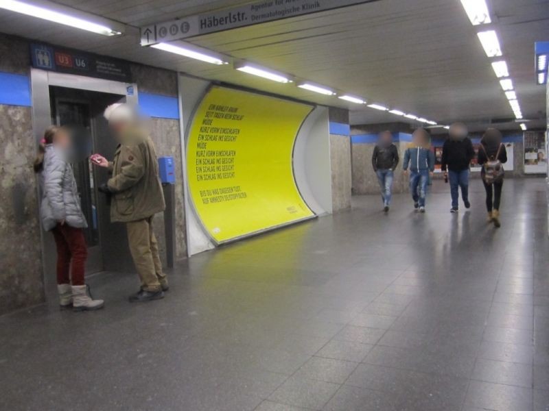 Goetheplatz neb. Aufzug Nordkopf-Gebogen