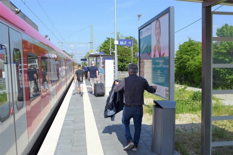 S-Bf Heimstetten, Bstg., Gl. 2, Ri. München