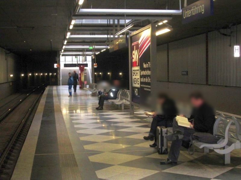 S-Bf Unterföhring, Bstg., Gl. 1, 1. Sto.